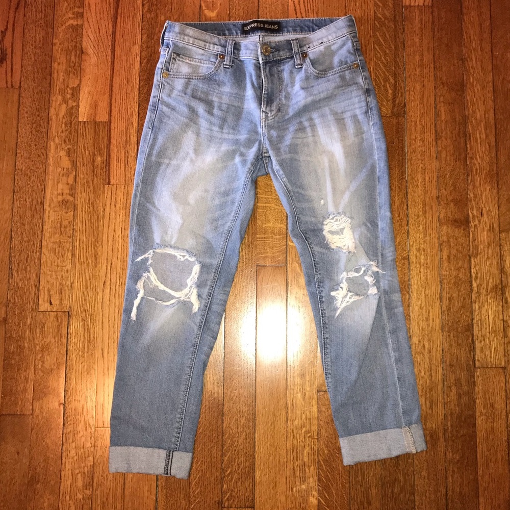 Express Girlfriend Cut Jeans